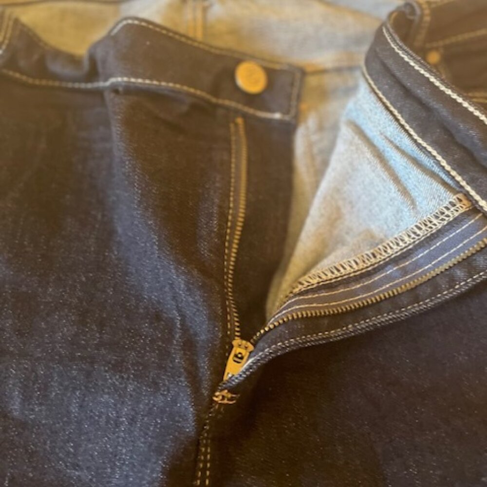 Susan Graver Women's Plus Sz Jeans 22W Stretch Denim Dark Wash Blue